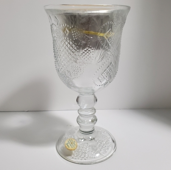 NIB vintage Avon 1978 Heart & Diamond Fostoria Loving Cup scented Candle holder - Picture 7 of 14